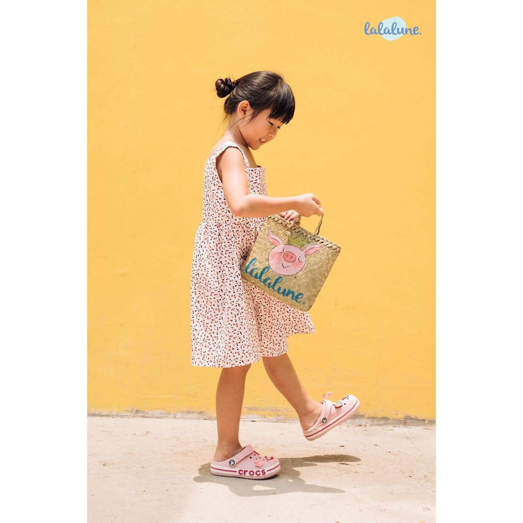 Đầm cotton hoa sage dress lalalune cho bé 2-7 tuổi