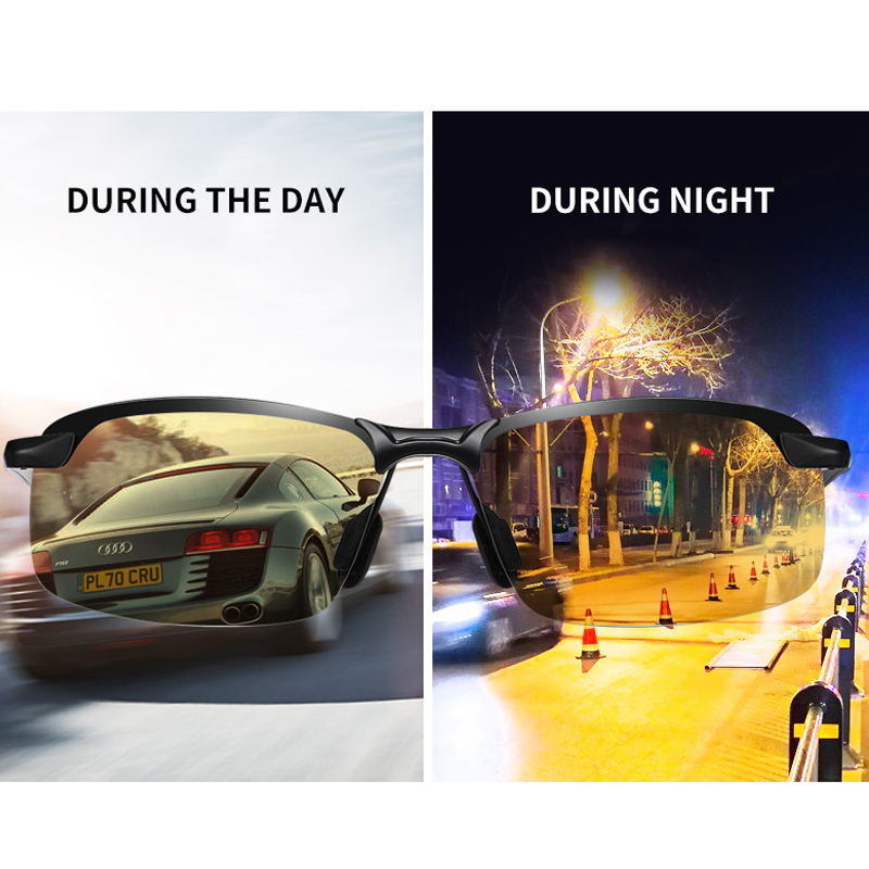 Kính mát phân cực đổi màu chống tia bức xạ chống nắng thời trang dành cho nam