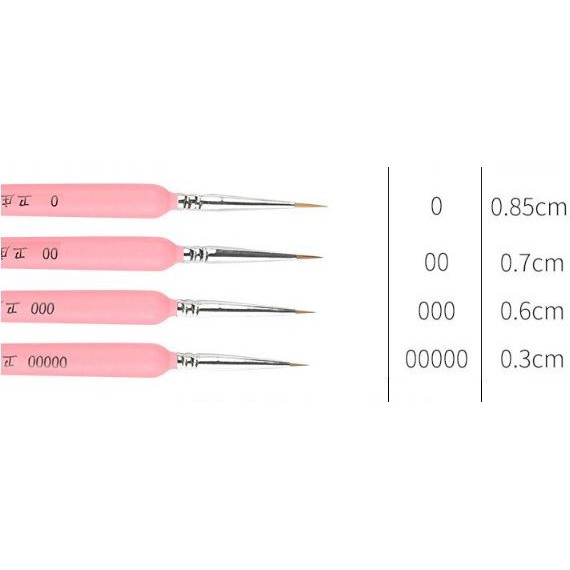 Cọ vẽ đầu nhọn,cọ đi nét nhỏ lông mềm thân gỗ chuyên dụng vẽ tranh, vẽ móng, tô tranh số hoá LIM Art