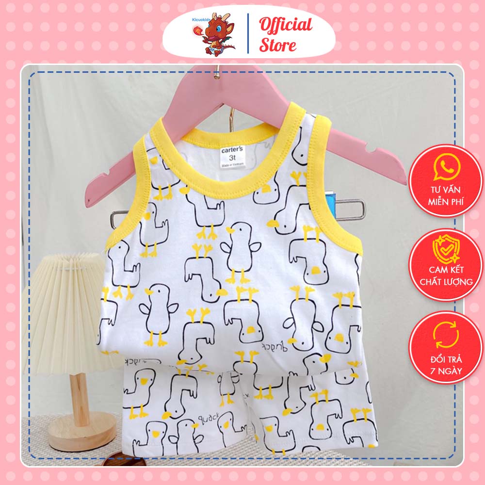 Bộ Đồ Sát Nách Ba Lỗ Hàng Xuất Nhật Cho Bé, Chất Cotton Mỏng Thoáng Mát Thấm Hút Mồ Hôi - 13