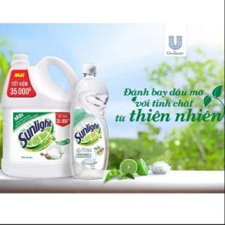Nước rửa chén sunlight thiên nhiên 3.6 lít