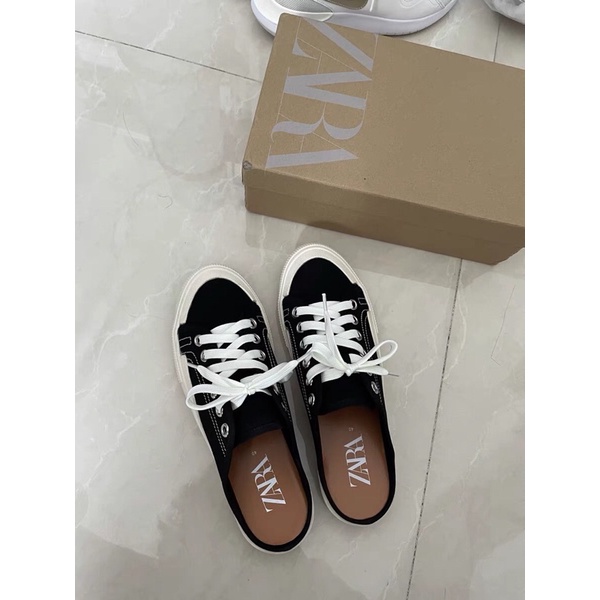 GIÀY THỂ THAO HỞ GÓT RETRO ĐEN CLASSIC