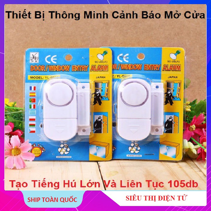 Chuông Cửa Báo Động, Chuông Thông Minh Cảm Biến Từ Chống Trộm Bảo Vệ Nhà Cửa