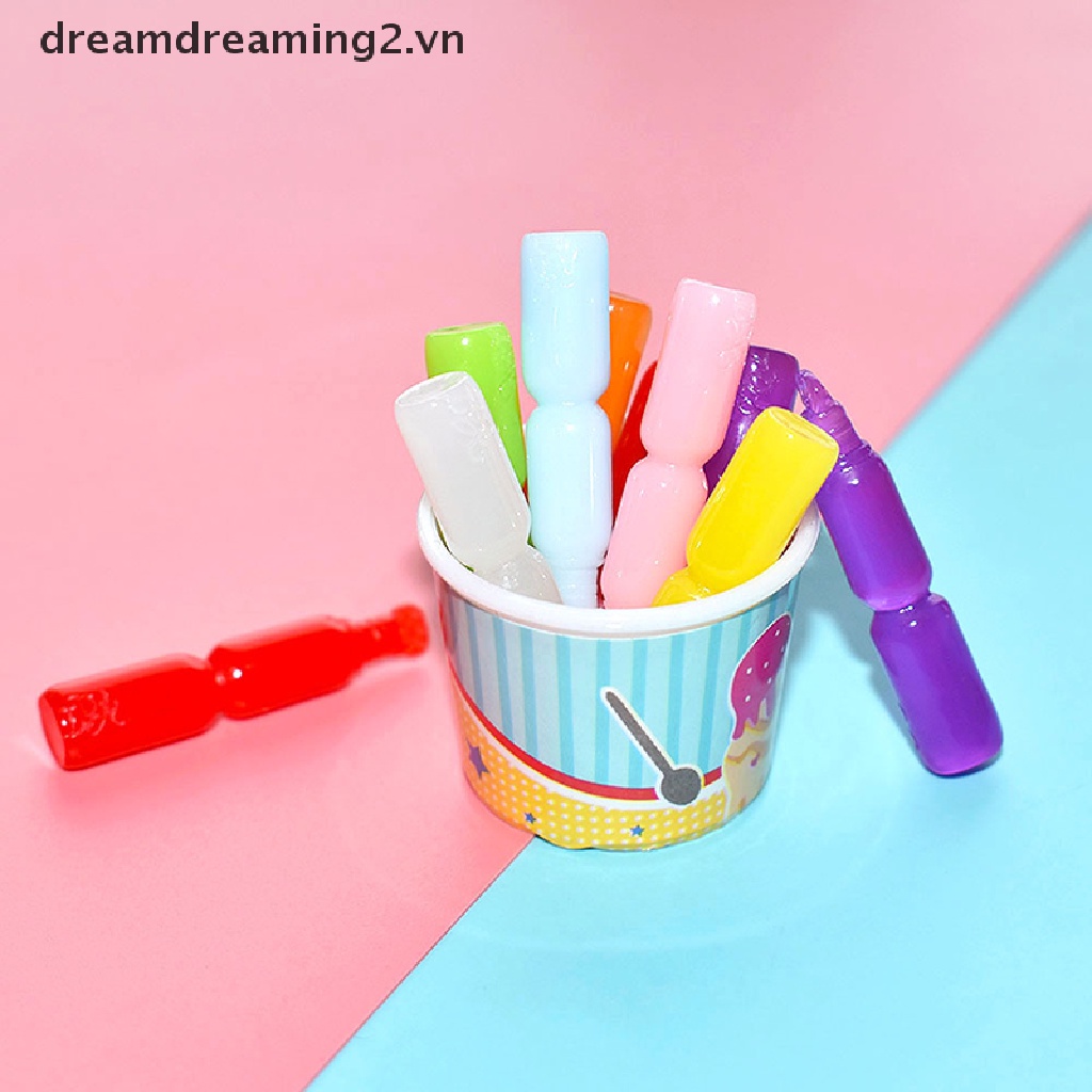 Set 10 Mô Hình Cây Kem mini Trang Trí Nhà Búp Bê