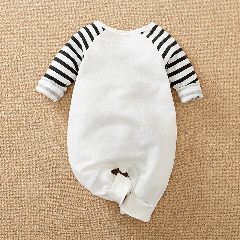 Bodysuit bé sơ sinh, áo sơ sinh cho bé từ 1 tháng đến 1 tuổi hình gấu trúc chất liệu cotton 100% cao cấp BD117