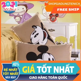 (DEAL 9.9)Combo ruột gối kèm vỏ gối poly cao cấp MÃ G68