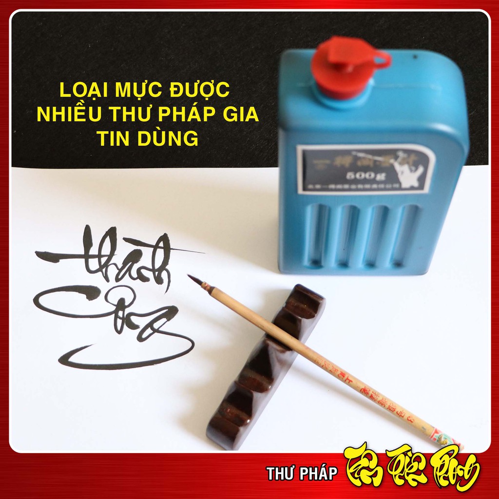 Mực tàu viết thư pháp 0,5 Lít - Mực thư pháp đậm đặc