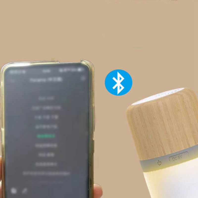 Night Light Bluetooth Creative Wood A10 Wireless Bluetooth Speaker