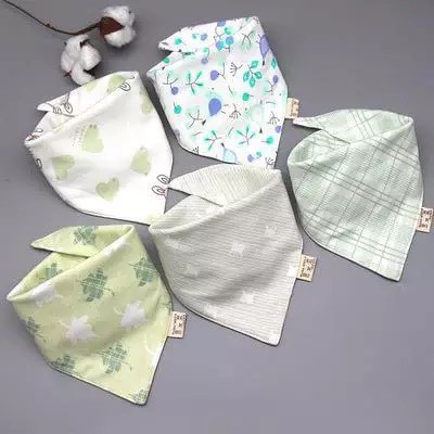 Set 5 khăn yếm tam giác 100% cotton cho bé mẫu mới