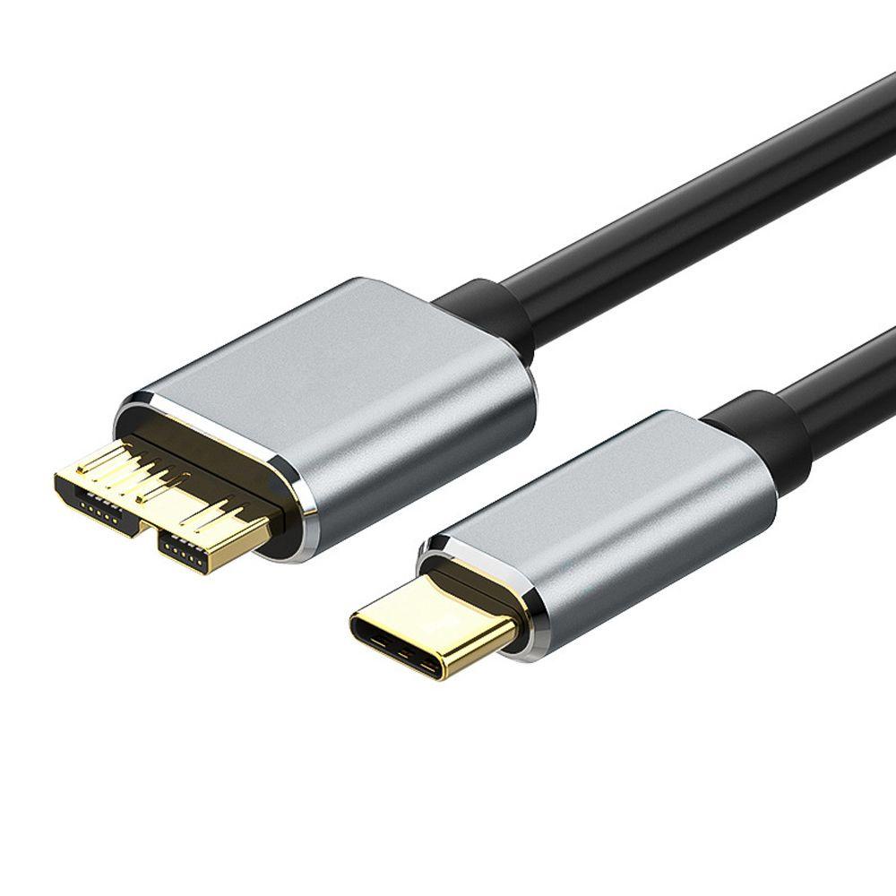 Dây Cáp Sạc Ổ Cứng Ngoài USB C 3.0 Micro B 0.5 / 1 / 1.5 / 2m 3A 5Gbps Type C Chất Lượng Cao