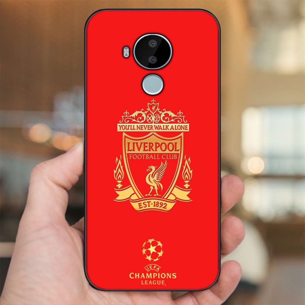 Ốp lưng Nokia C30 viền đen in hình Liverpool FC