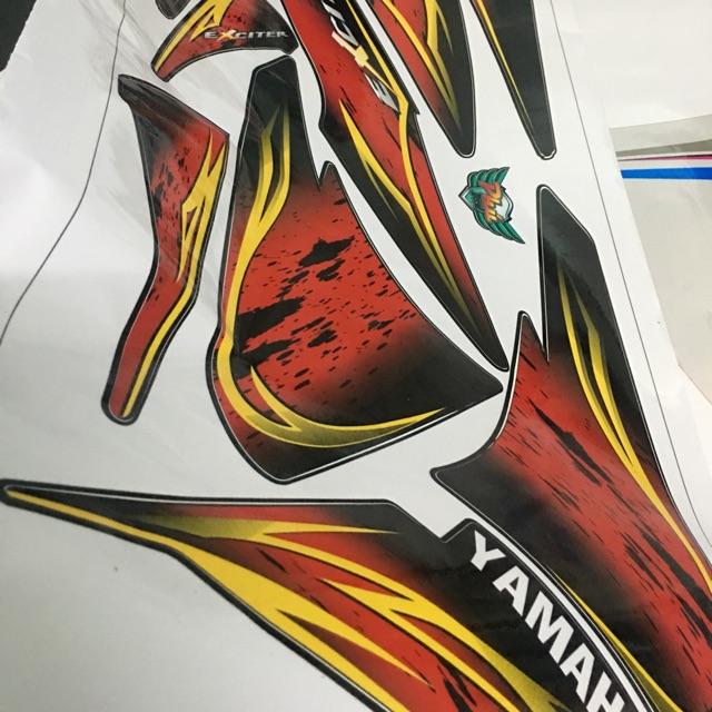 Tem rời Exciter 2010 Phối đỏ đen