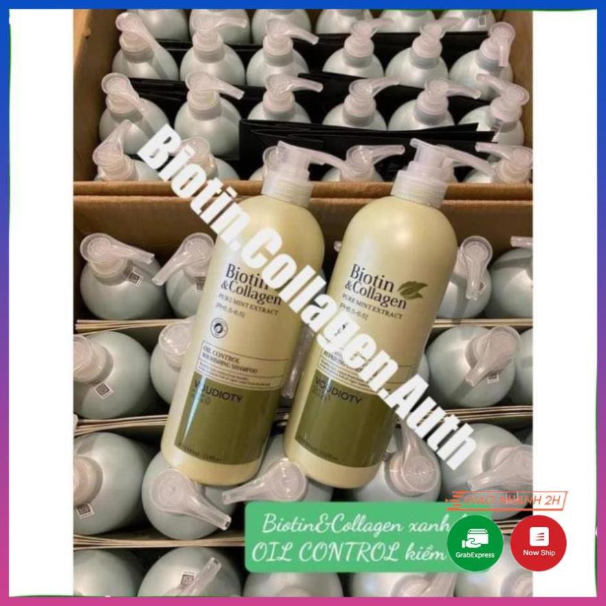 Biotin Collagen Xanh Lá🛑FreeShip🛑Biotin Collagen Xanh Lá | Phục Hồi Kiềm Dầu ⚜️Cặp Dầu Gội Xả Dung Tích 1000ML 63