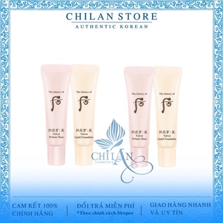 Cặp Kem Lót Và Kem Nền Whoo Velvet 6g