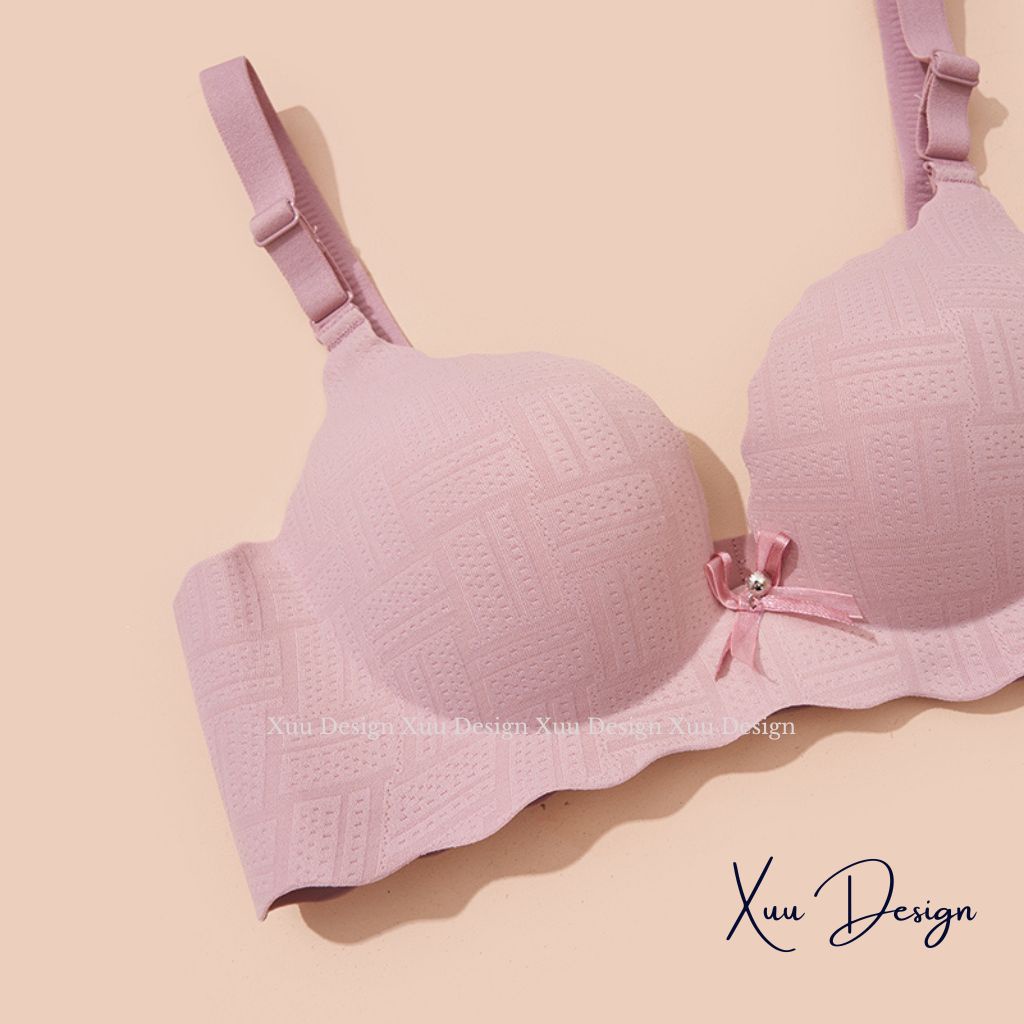 Áo ngực nữ không gọng XUU vải su đúc đệm dày nâng ngực - AV03