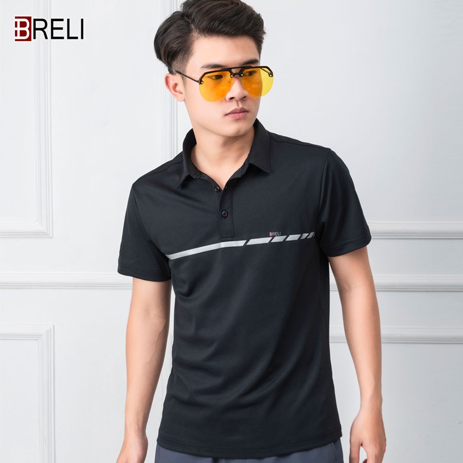 Áo thể thao nam cao cấp Breli - BAS2101-BKL thoáng khí kháng khuẩn chống tia UV