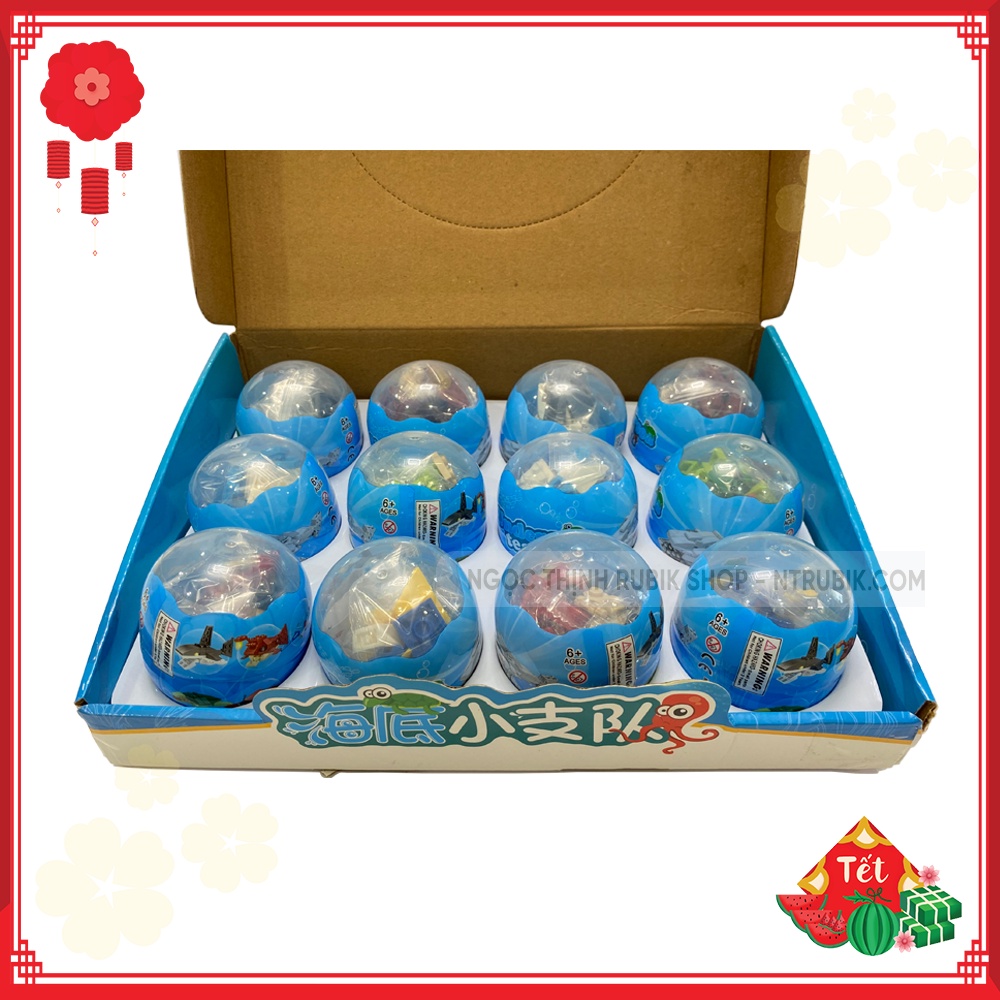 Đồ chơi Xếp Hình Trong Trứng - Đồ chơi lắp ráp mô hình - Undersea Team  (giao ngẫu nhiên)