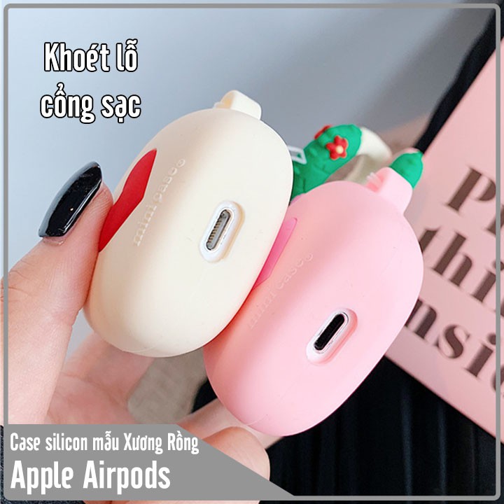 Vỏ silicon cho tai nghe Airpods mẫu Cây Xương Rồng