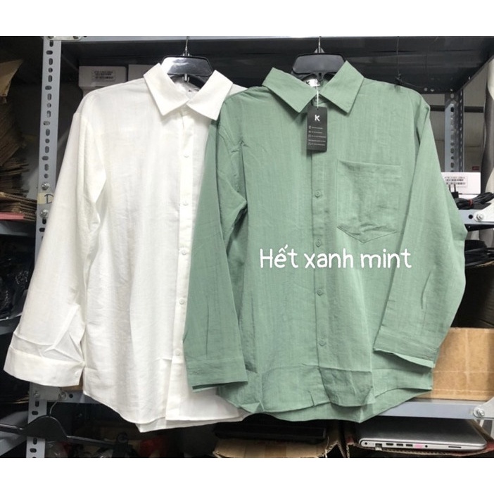 Áo Sơ Mi Trắng - Size L - 3655 Lỗi cổ áo 2 lớp keo. Nhưng sau giặt sẽ Binh thường
