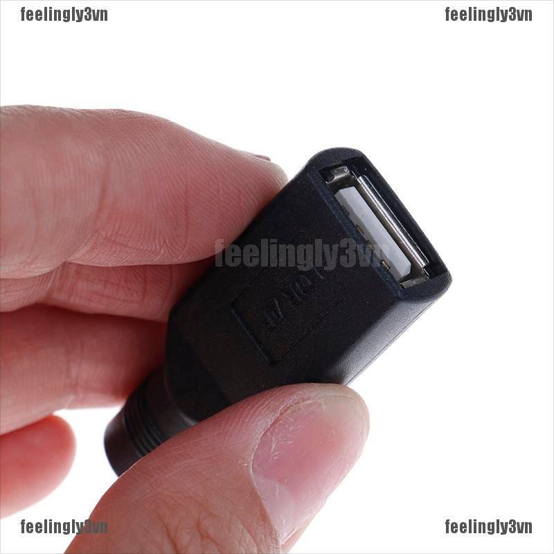 ❤Ada❤ Dây Cáp Chuyển Đổi Đầu Cắm 5.5x2.1mm DC USB 2.0 Sang Ổ Cắm laptop