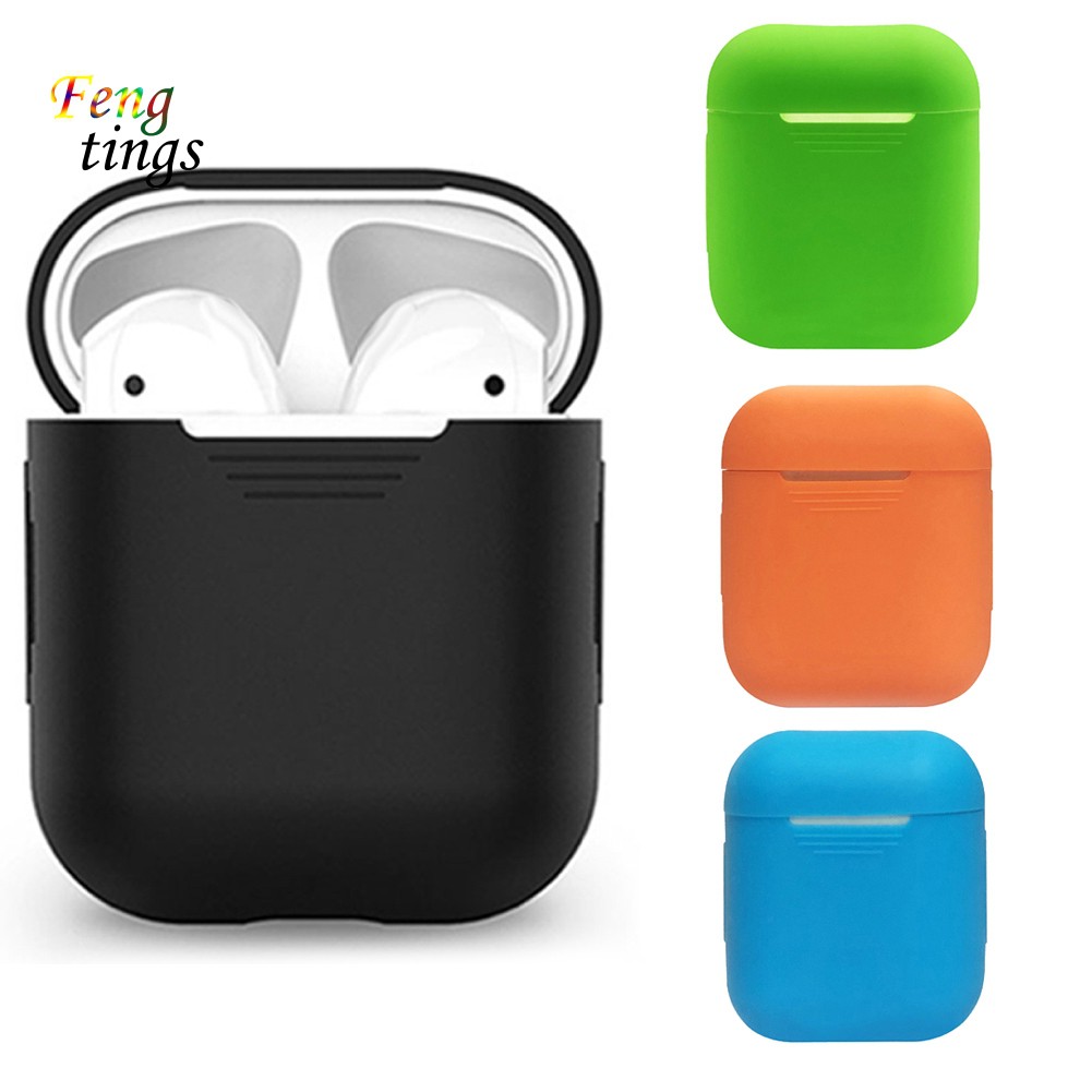 Hộp đựng tai nghe silicon chống bụi cho Apple Airpods