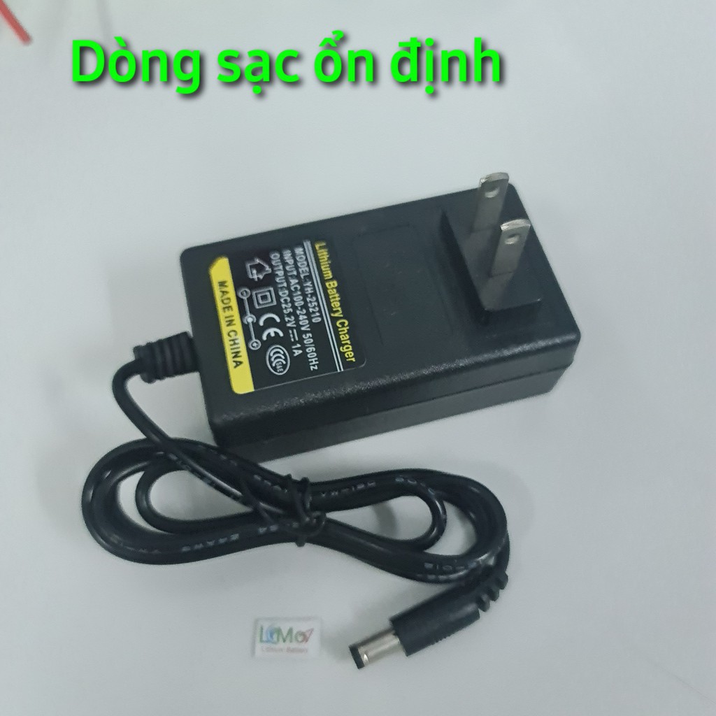 Sạc pin 6s 24V 1A. Sạc pin Lithium ion 24V. Chuyên sạc pin máy khoan, máy mài và các khối pin nối theo mạch 6S - LIMO