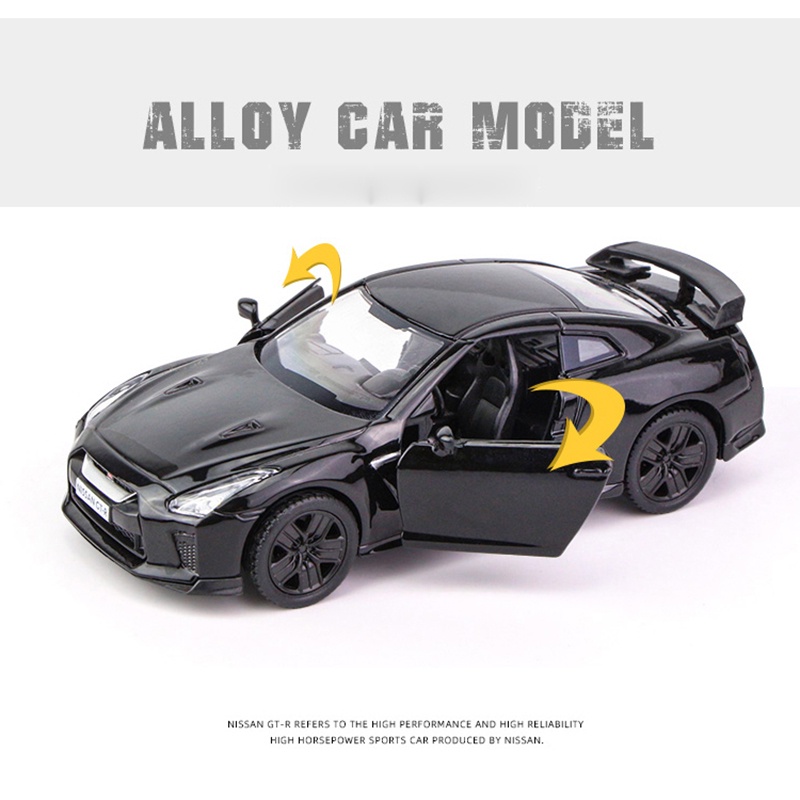 Mô Hình Xe Hơi Thể Thao Nissan GTR R35 Tỉ Lệ 1: 36