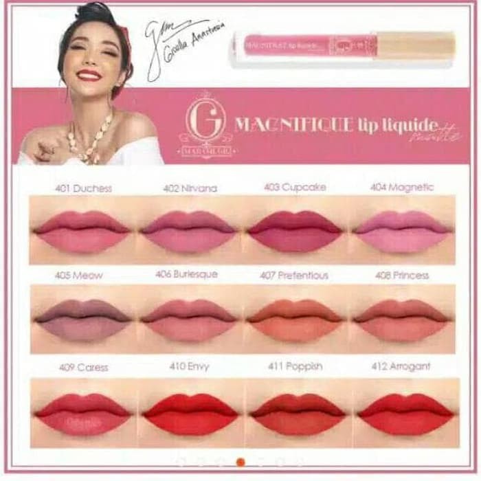 (hàng Mới Về) Son Kem Lì Madame Gie Magnifique Màu Sắc Thời Trang Mờ / Matte | BigBuy360 - bigbuy360.vn
