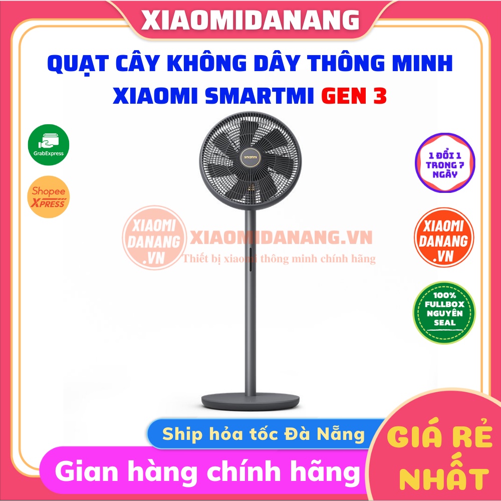 QUẠT CÂY XIAOMI SMARTMI STANDING FAN GEN 3 MÀU ĐEN