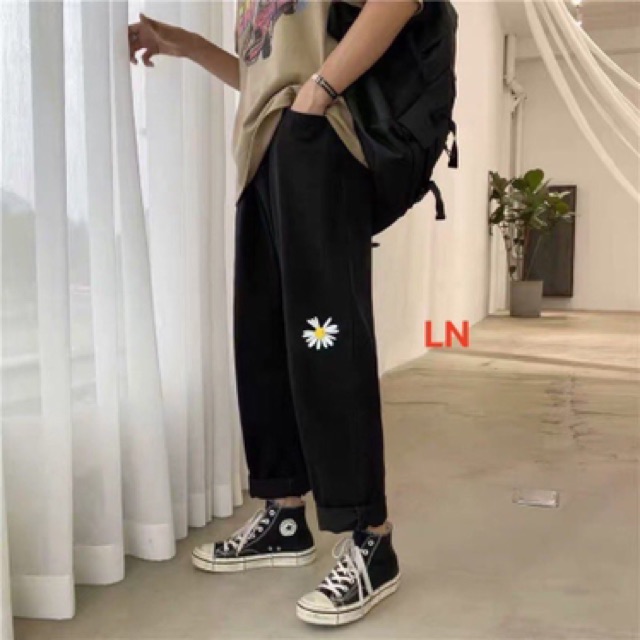 Quần kaki xuông hoa cúc DAB875