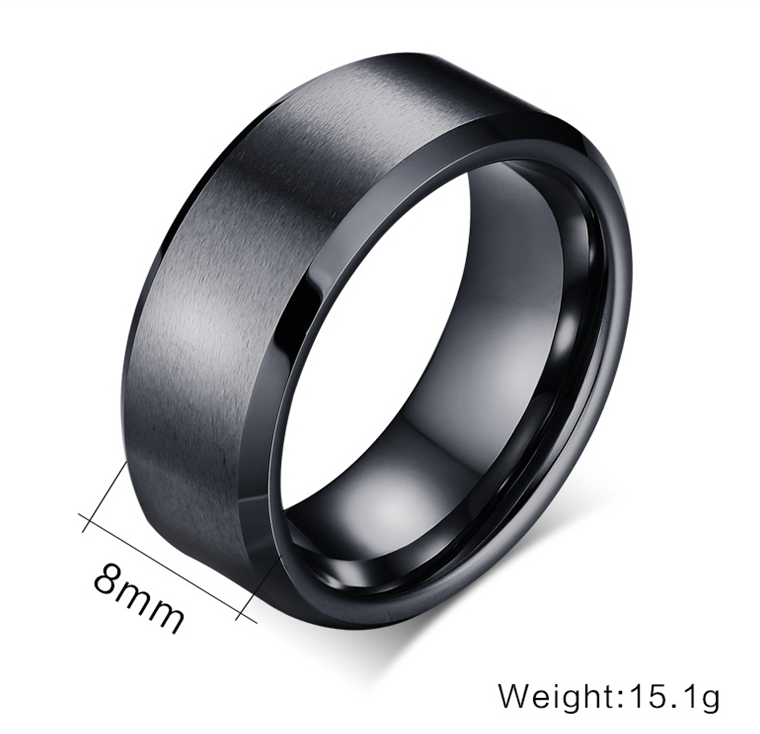 Nhẫn Trơn Bằng Thép Không Gỉ Cỡ 6-12 Đơn Giản Cho Nam Và Nữ