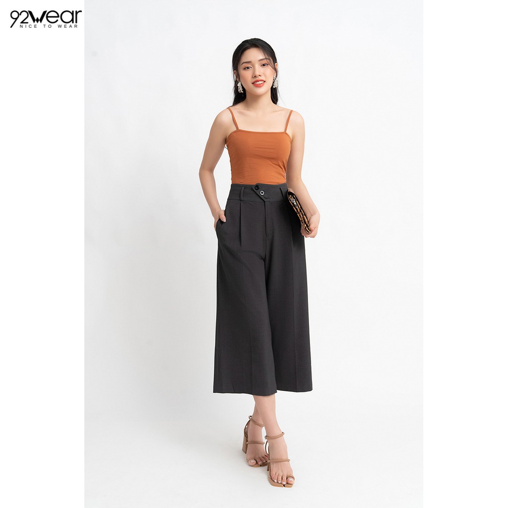 Quần âu công sở 92WEAR đủ màu, đủ size, ống rộng cạp cao QAW0925 | BigBuy360 - bigbuy360.vn