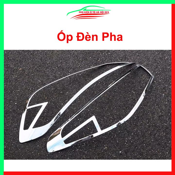 Ốp viền đèn pha hậu mạ crom Tucson 2016-2018 chống trầy trang trí bảo vệ xe