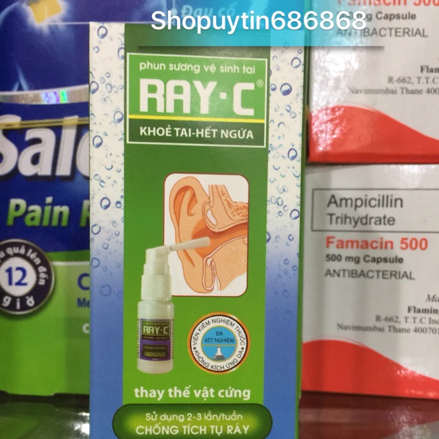 Dung dịch vệ sinh tai Ray -C