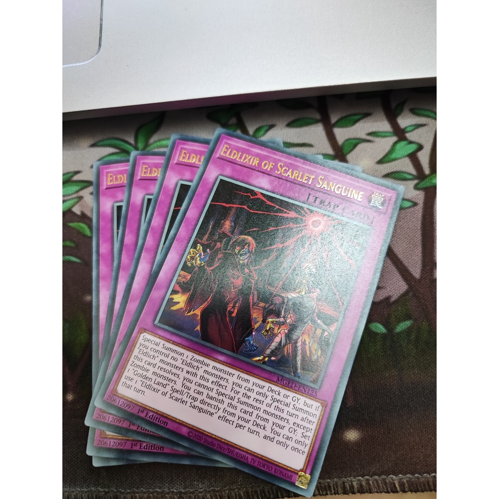 1 lá thẻ bài Eldlixir of Scarlet Sanguine - MGED-EN125 - Rare 1st Edition