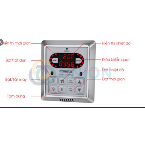 Máy xông hơi ướt Coast 6kw