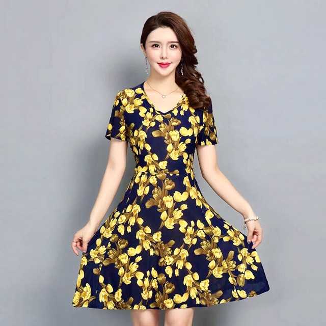 Đầm trung niên big size sang trọng váy đầm cho mẹ | BigBuy360
