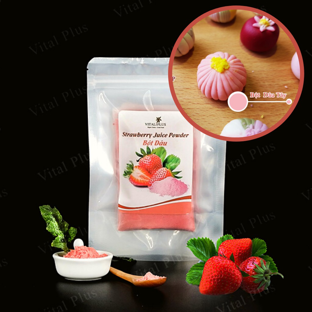 Bột trái cây - Bột Dâu Tây - Strawberry Juice Powder - Shop Nhà Anise - Vital Plus