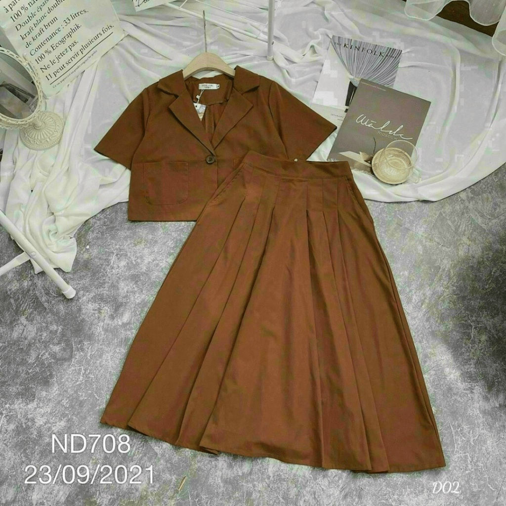 SET VÁY TUYẾT MƯA NÂU SIÊU CUTE, DỄ THƯƠNG CHO CHỊ EM UP Shop Valentina