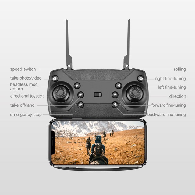 Máy bay flycam LF609 mini có camera 4K, đồ chơi điều khiển từ xa, Flycam giá rẻ dữ độ cao, nhào lộn dễ chơi