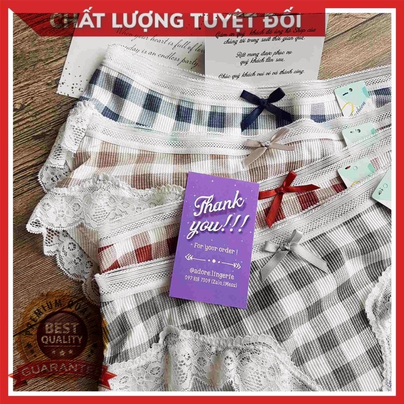 QUẦN LÓT NỮ COTTON SET 5 CÁI