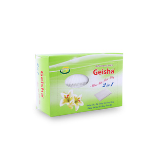 Bông tẩy trang 2 in 1 geisha 100 miếng