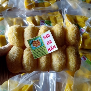 xôi gà nấm mini khay 10 cái