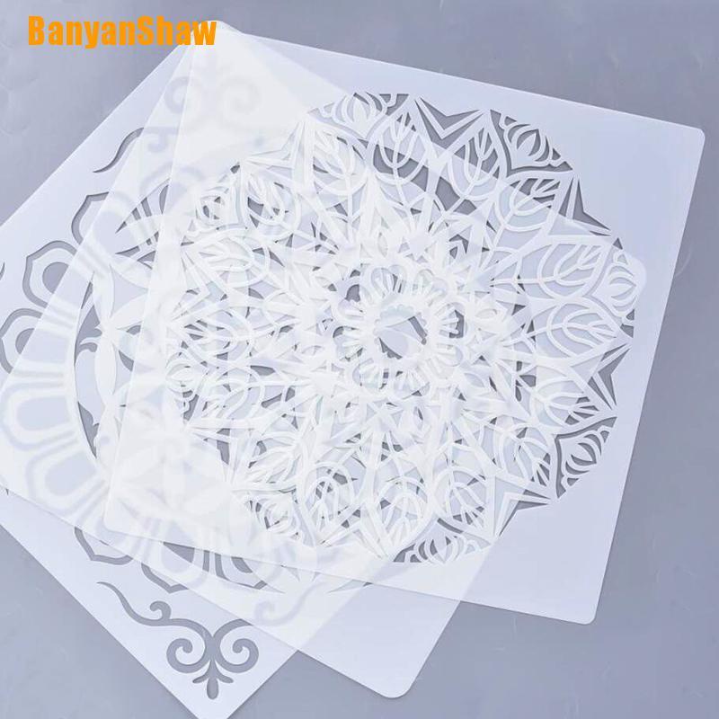 Khuôn Dập Nổi Họa Tiết Mandala 30x30cm