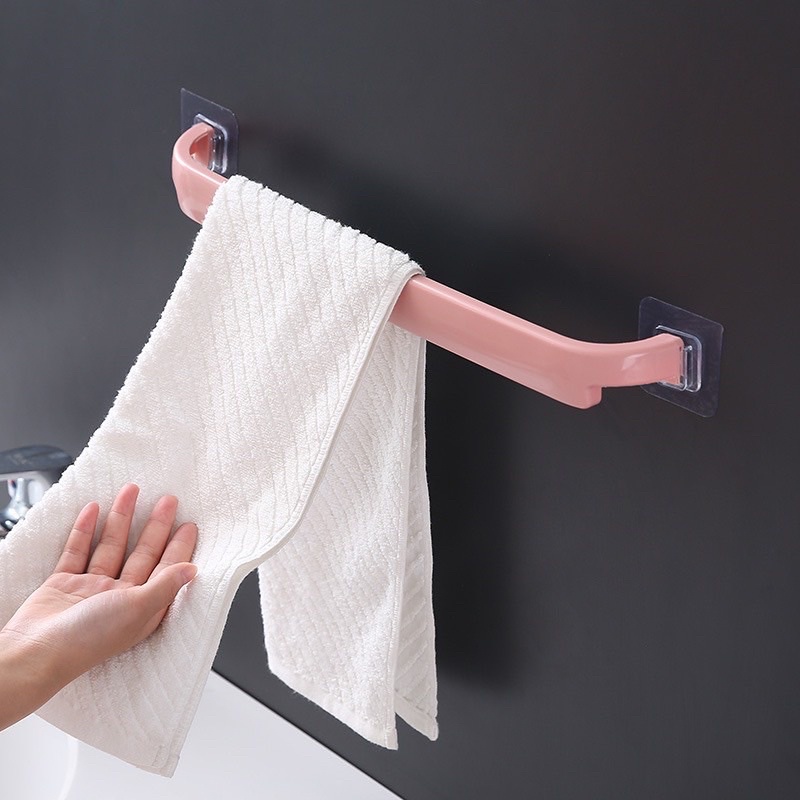 Giá treo khăn mặt nhà tắm, thanh treo đồ dán tường chắc chắn
