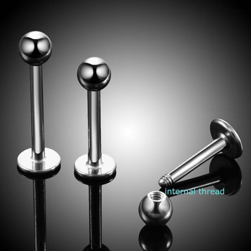 Set 5 khuyên môi thép không gỉ thời trang 16g 8mm
