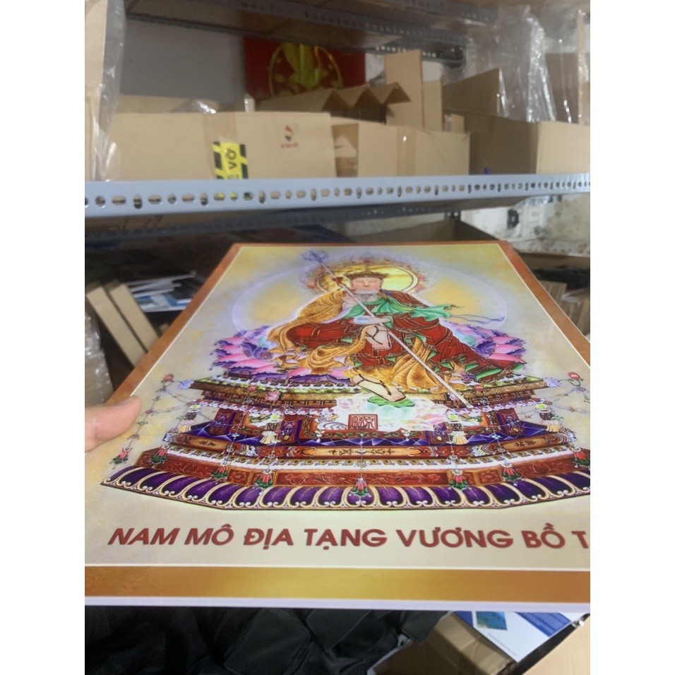 Tranh Phật Địa Tạng Bồ Tát A3 - Formet dày 5ly - In Kích Thước Theo Yêu Cầu 02