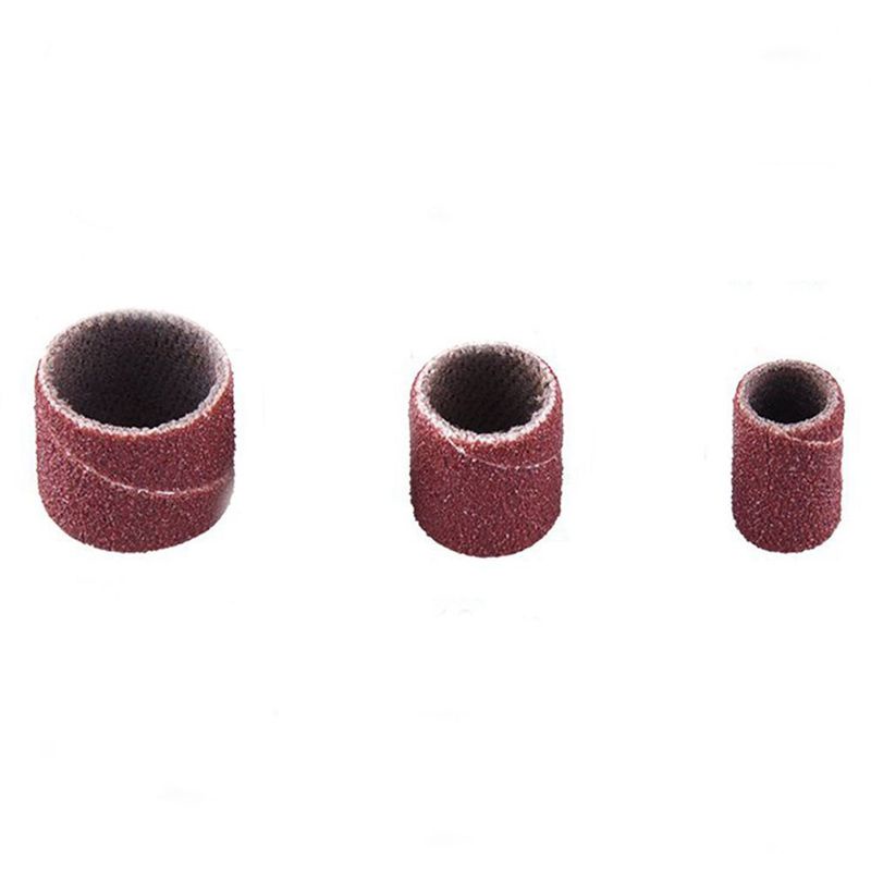 Bộ 132 cuộn giấy nhám với hộp đựng gồm 120 chiếc ống nhám và 12 mũi mài cho dụng cụ xoay chất lượng cao
