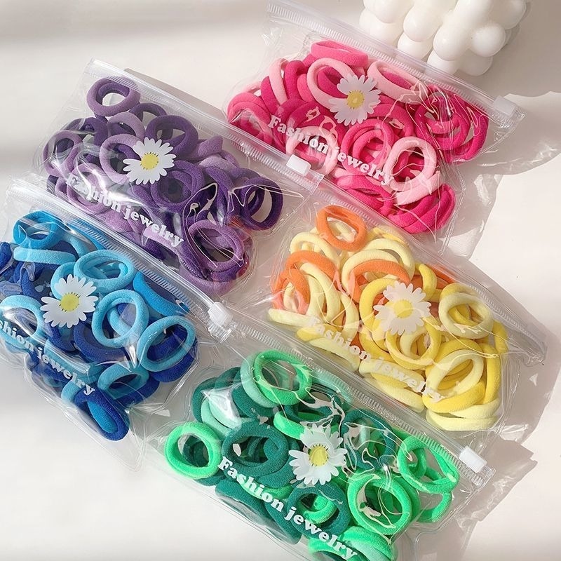 Dây Buộc Tóc Nylon Co Giãn / Giá Đỡ Dây Buộc Tóc Đuôi Ngựa Nhiều Màu Sắc Dành Cho Trẻ Em