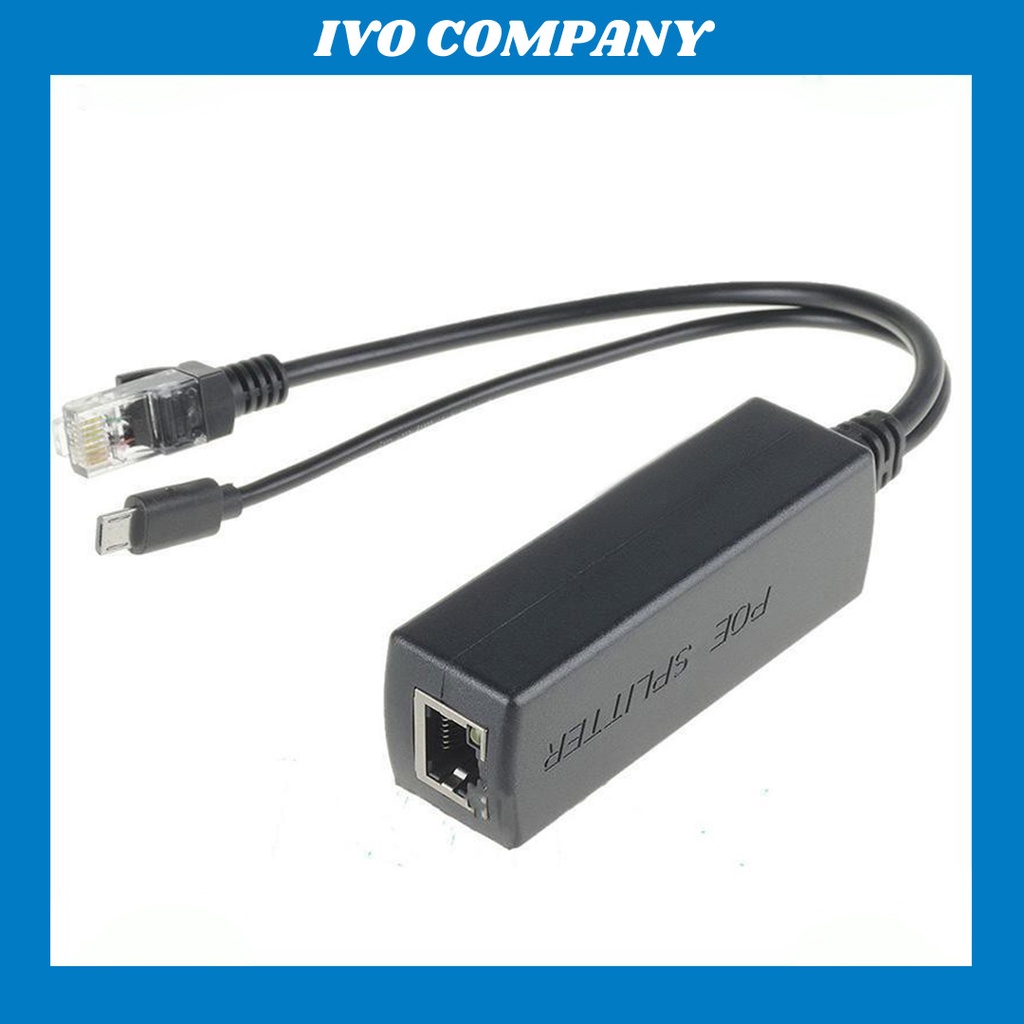 Jack POE Hạ Thế 48V Sang 5V RJ45 MICRO USB